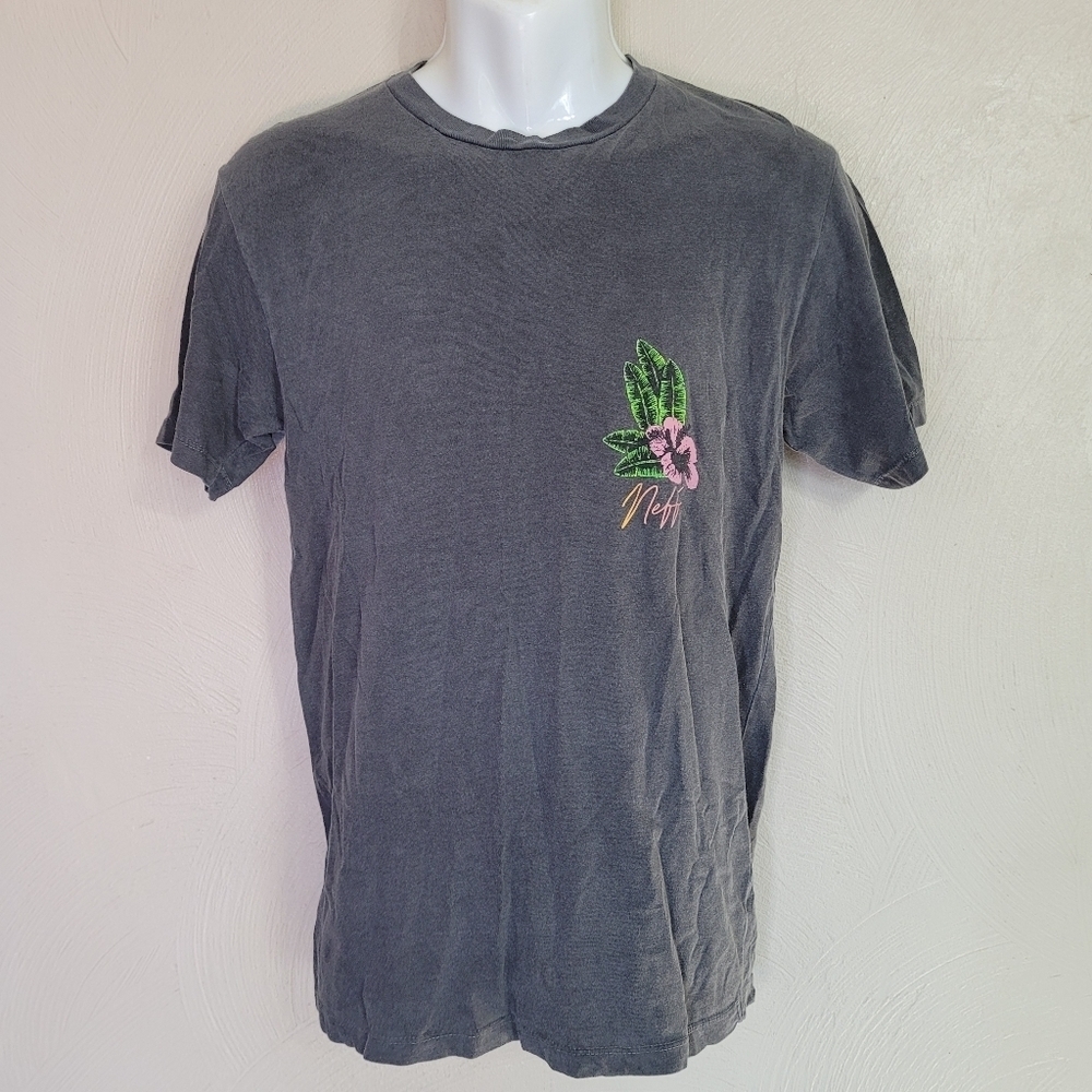 Neff Danger Paradise Pigment Short Sleeve T-Shirt Size Men's Small